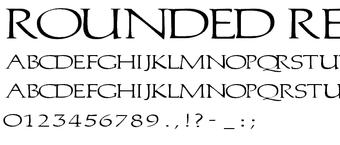 ROUNDED Regular font